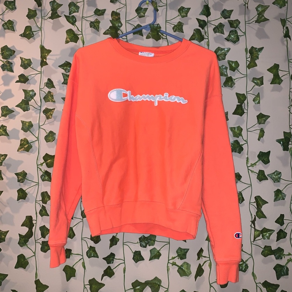 Coral Champion Crewneck